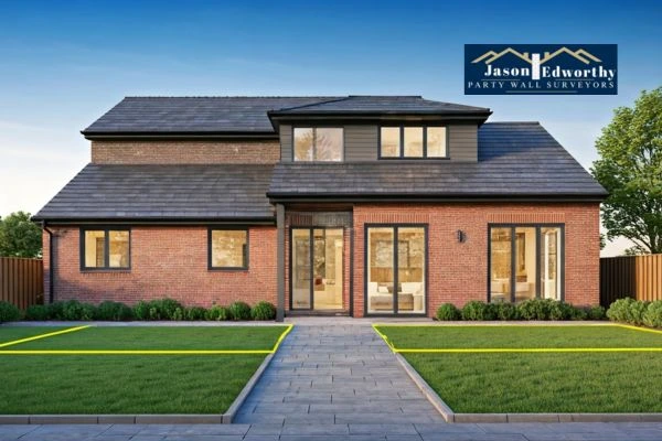 Home extension focusing on boundary line Fareham